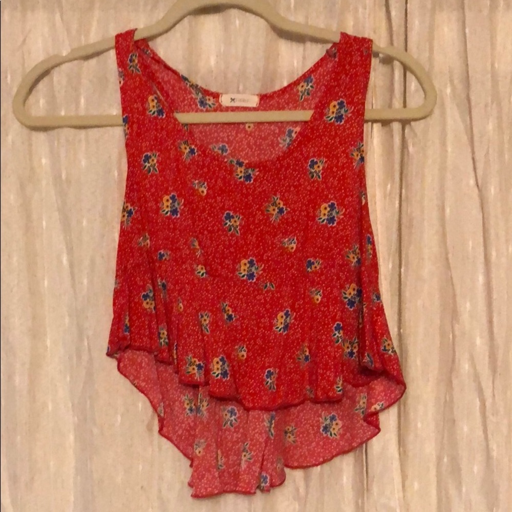 Everly floral crop top